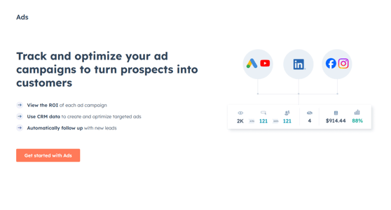 KB - Ads new landing page
