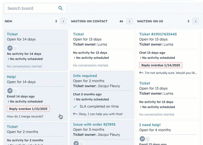 moving tickets through pipeline