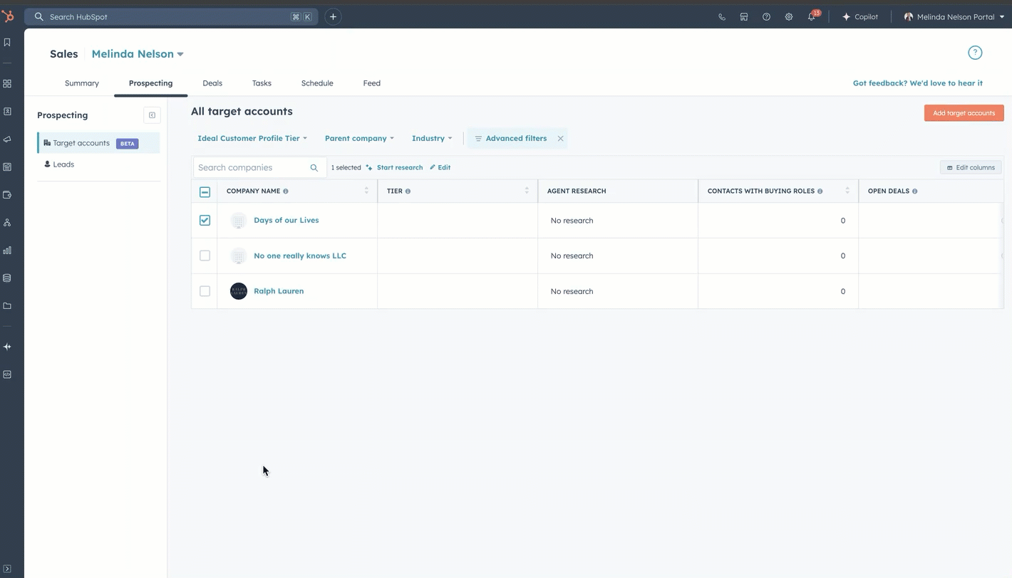 HubSpot AI自动进行客户开发