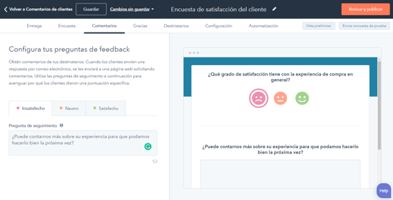Más centrado en el cliente