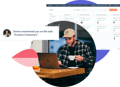 Stay connected with the mobile CRM app that syncs with your HubSpot Account