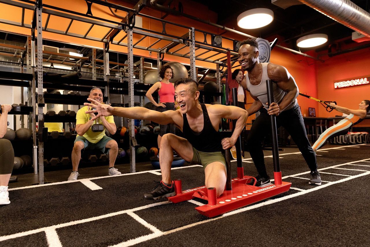 People working out in the gym