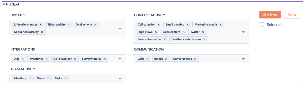 SFDC Filtering