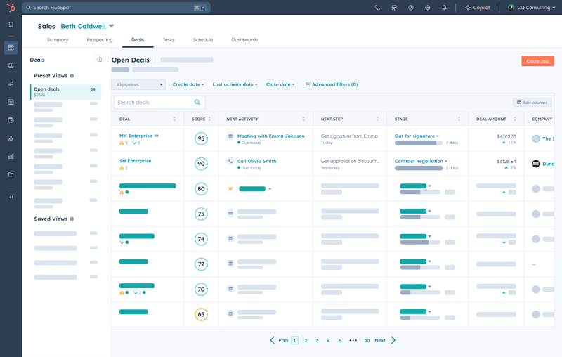 Sales Hub - Sales Workspace Deal Tab - 2 (1)