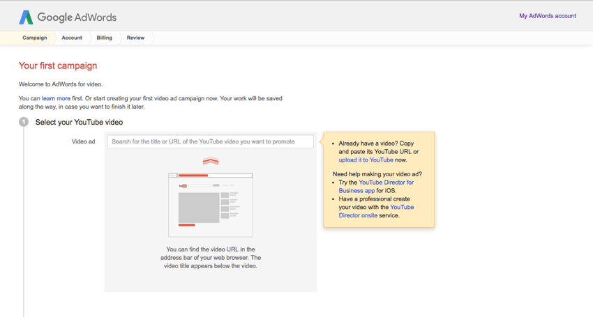adwords campaign setup adwords campaign setup