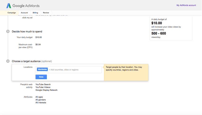 adwords geography adwords geography