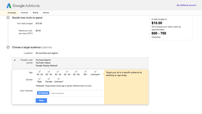 adwords demoraphics adwords demoraphics