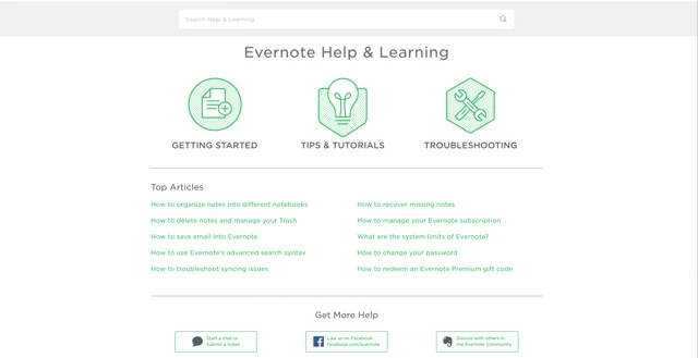 Evernote知识基础示例