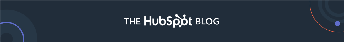 The HubSpot Blog email banner