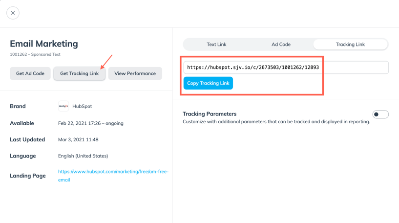 impact-get-tracking-link
