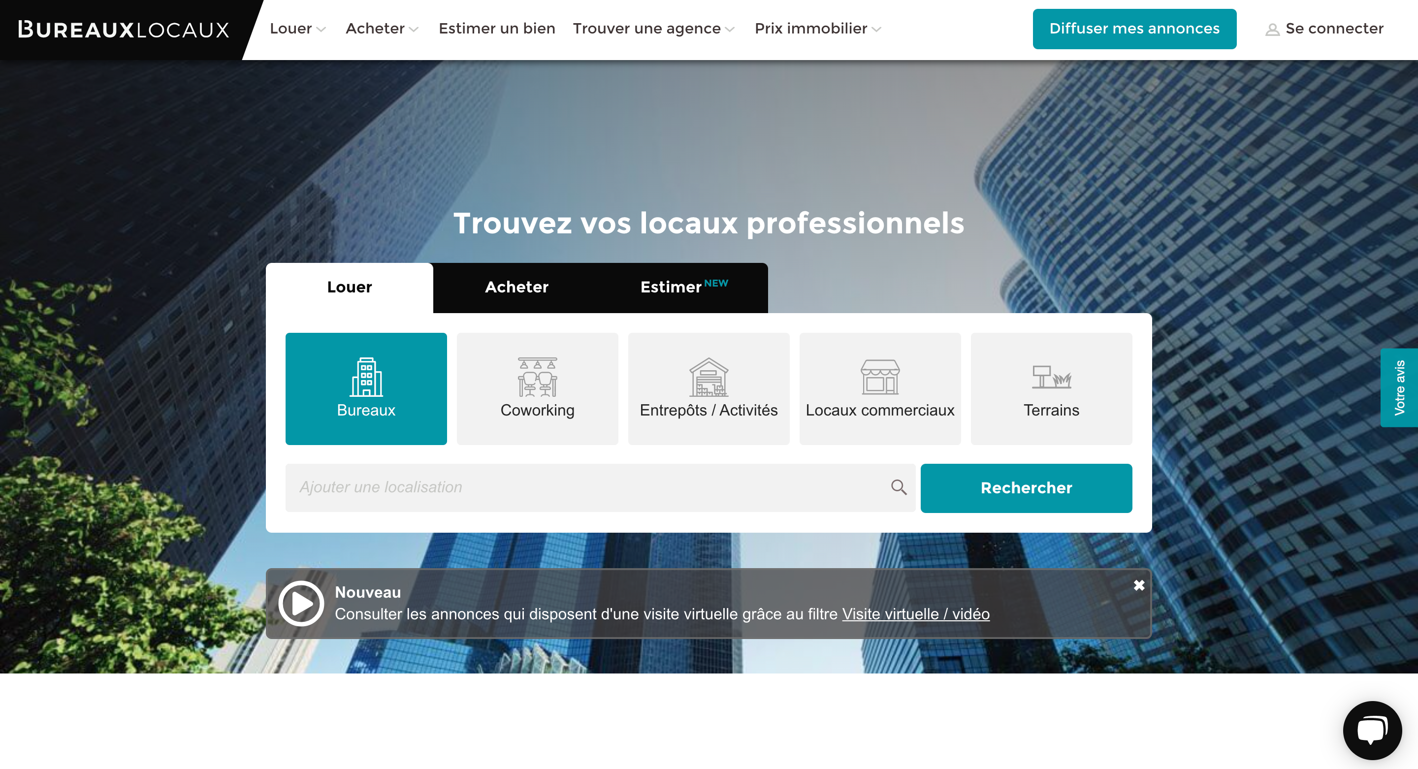 Site web de BureauxLocaux