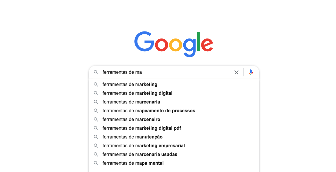 Google Auto Suggest - Portuguese