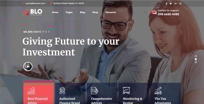 wordpress themes for business: blo