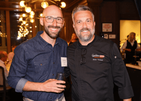VP Sales David Katz and Chef Fabio Viviani