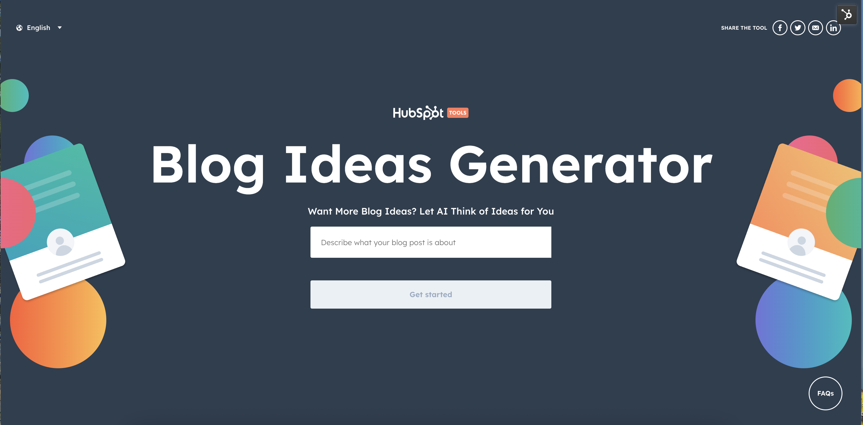 Blog Ideas Generator: Let AI think of ideas for you