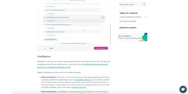 A help center article using HubSpot’s knowledge base software 
