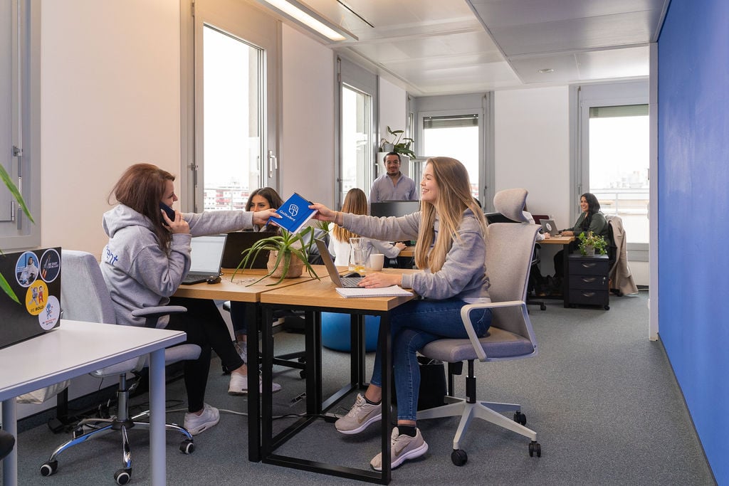 Members of the GoStudent team