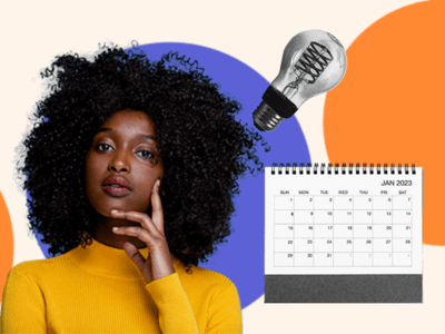 A woman plans an event; CRMs for event management