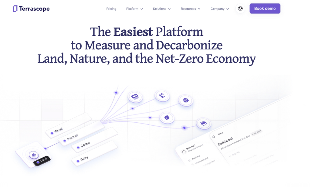 Terrascope Homepage Snapshot