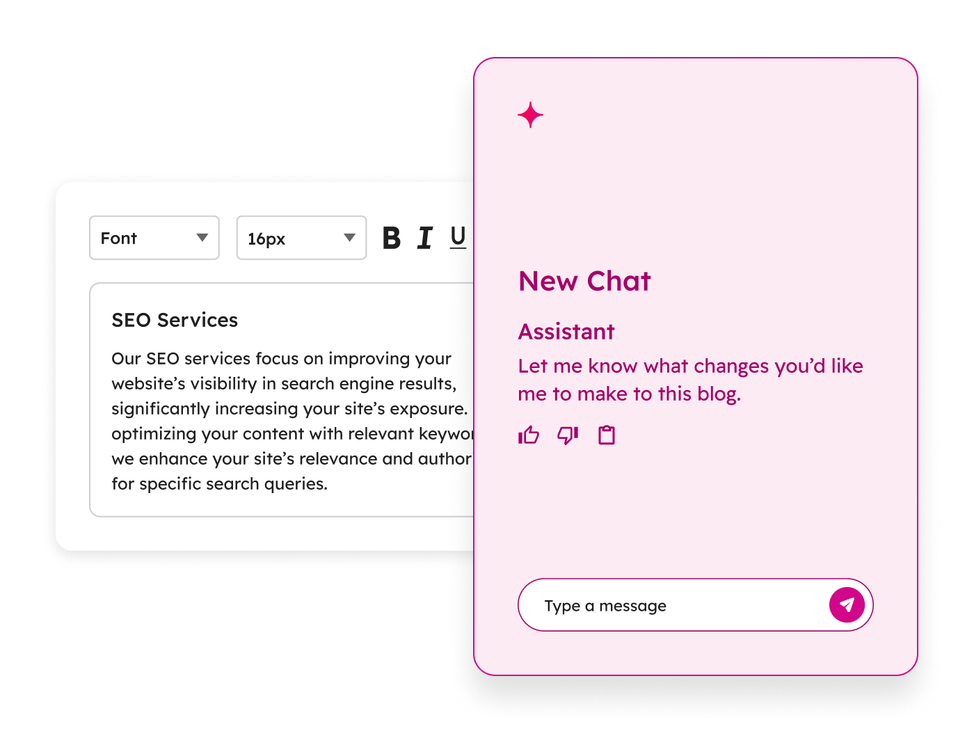 Breeze simplified user interface showing Branded Content Generation