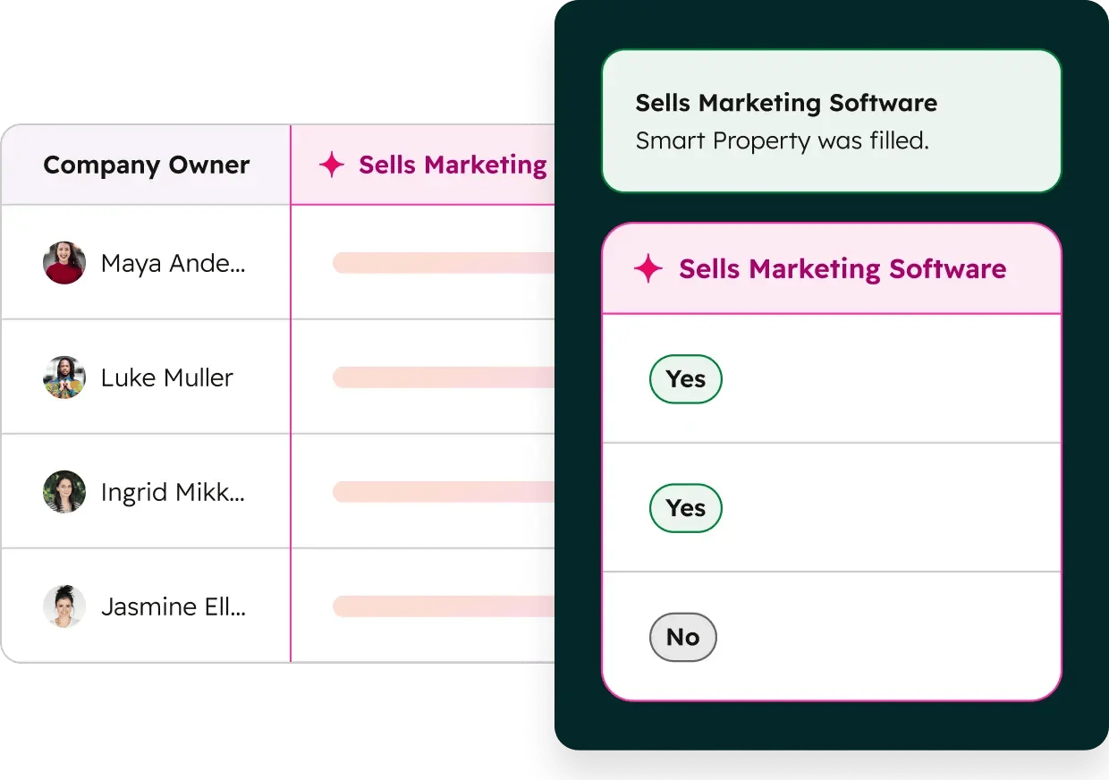 Breeze simplified user interface showing data agent AI data fill