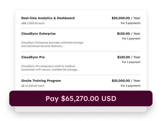 Checkout Summary