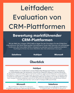 Leitfaden: Evaluation von CRM-Plattformen