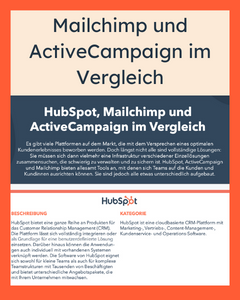 Mailchimp und ActiveCampaign im Vergleich