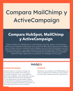 Comparación Mailchimp y ActiveCampaign - ES