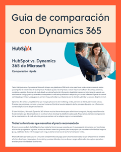 Página de comparación con Dynamics 365