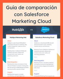 Guía de comparación con Salesforce Marketing Cloud