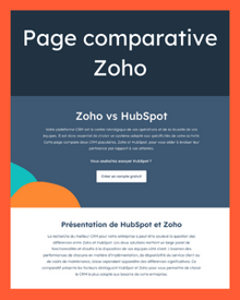 Zoho Comparison Page - FR