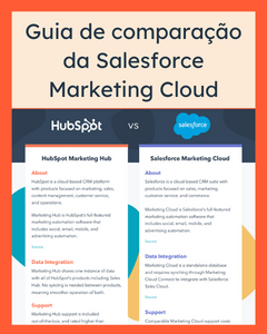 Guia de comparação do Salesforce Marketing Cloud