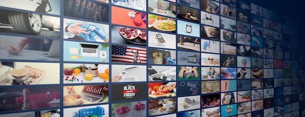 Screen showing hundreds of ads