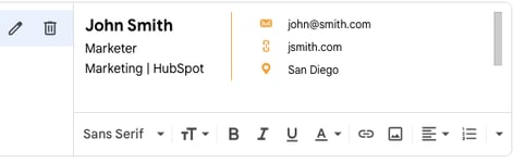 HTML signature pasted in Gmail