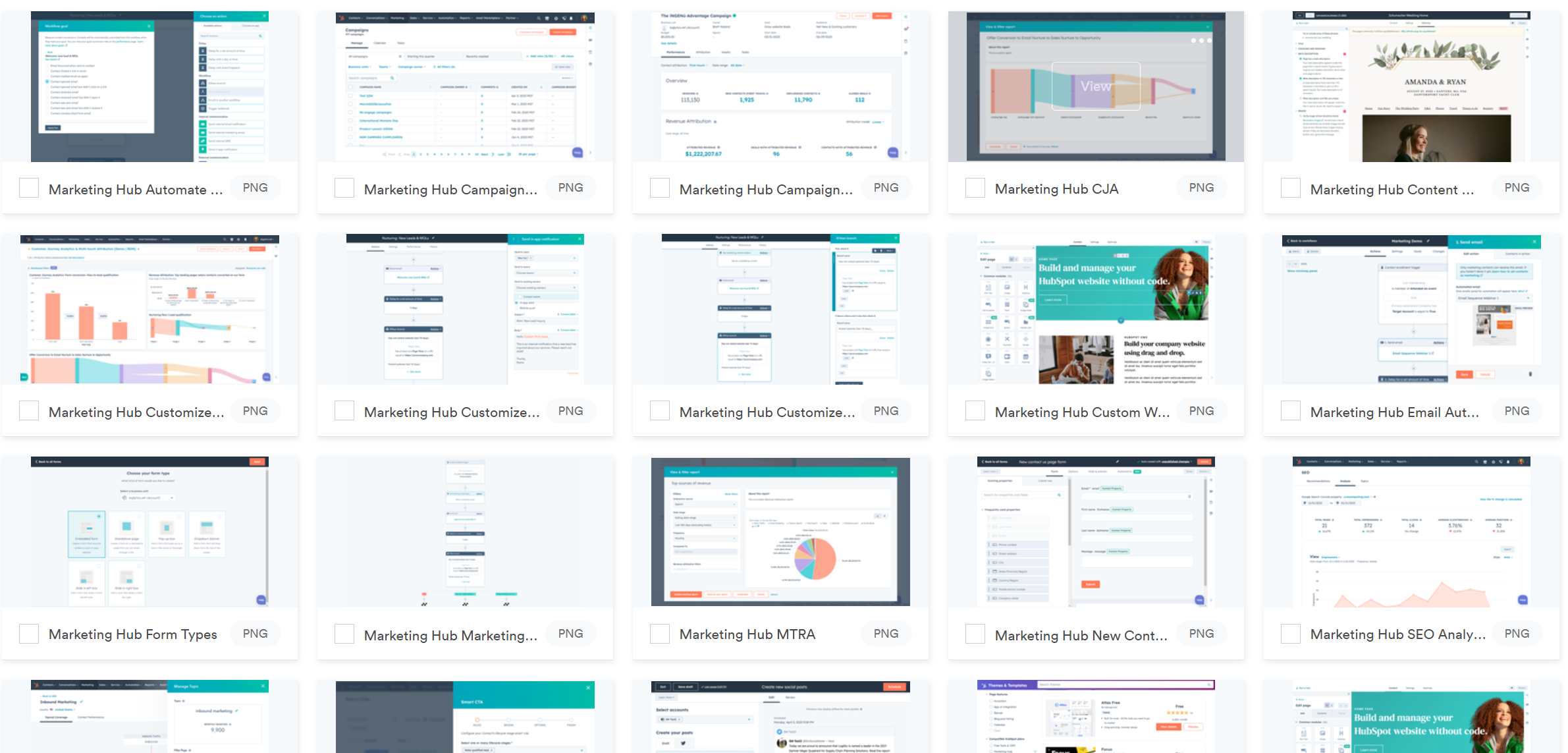 affiliate assets product screenshots