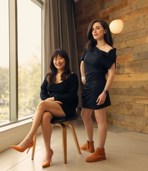 Audrey Wu (seated) and Alison Greenberg
