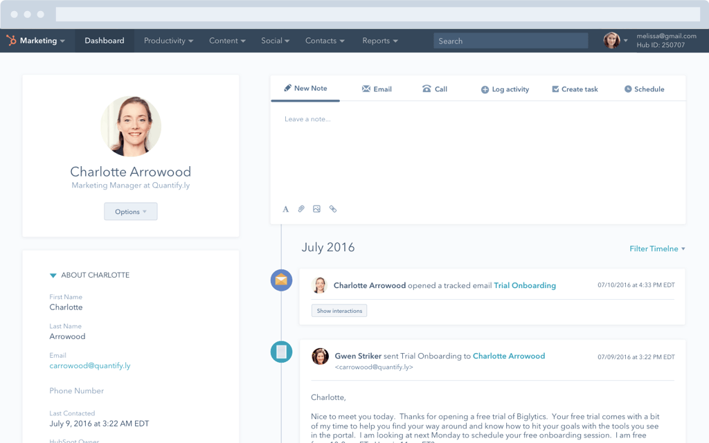 Contacts in HubSpot CRM