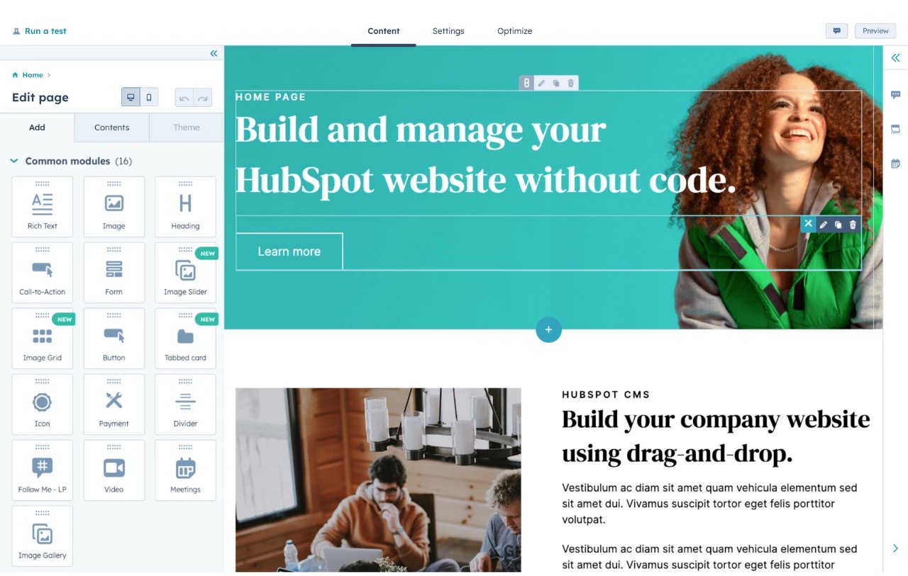 Create a Free Website with a Drag-and-Drop Builder | HubSpot