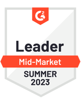 G2 Badge 2023 Leader Mid Market