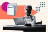 Woman looking at excel 