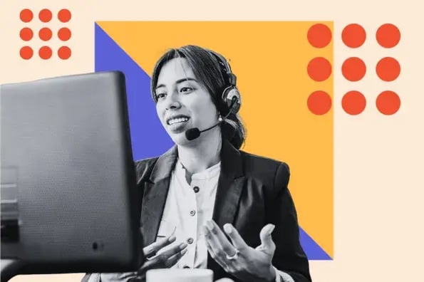 customer service representative working from home