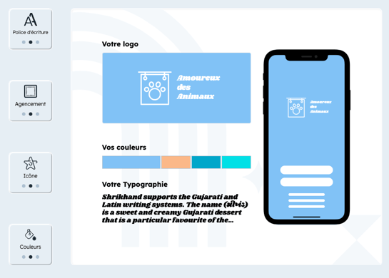 exemple d'utilisation du créateur de logo gratuit de HubSpot