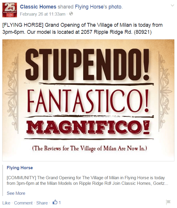 classic homes community update