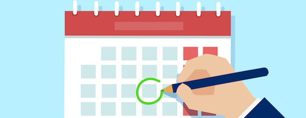 a person circles an event on their calendar after seeing great event marketing for it