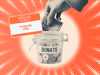 a hubspot featured image of a donation jar with a hand reaching down to put ten dollars into it along with a nametag that says ‘hello my name is nonprofit crm’