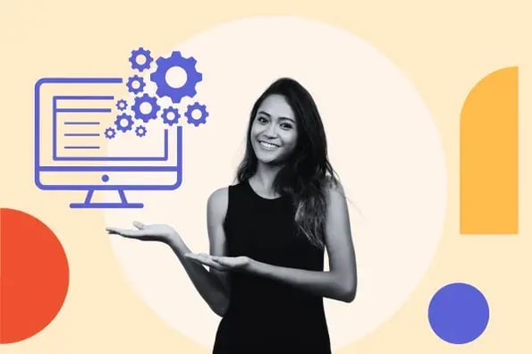 websites to make presentations on Woman with best ai presentmaker graphic