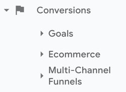 Google Analytics Conversion Reports