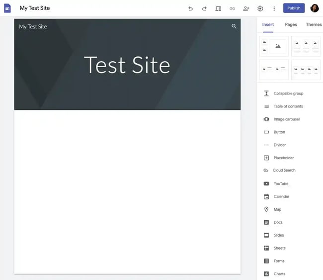 google sites assignment google sites tutorial test website