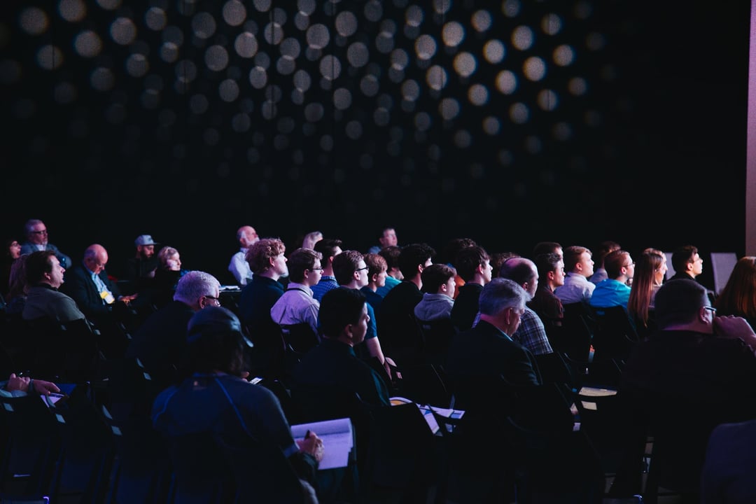 group of people attending a conference